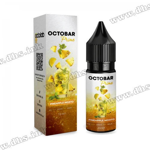 Набір для самозамісу Octobar Prime Salt 15 мл (50 мг) - Pineapple Mojito (Ананасовий Мохіто)